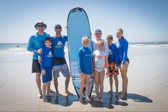 Family Surfing In La Lancha Summer 2021