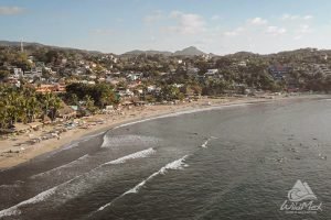 conjunto de olas en Sayulita