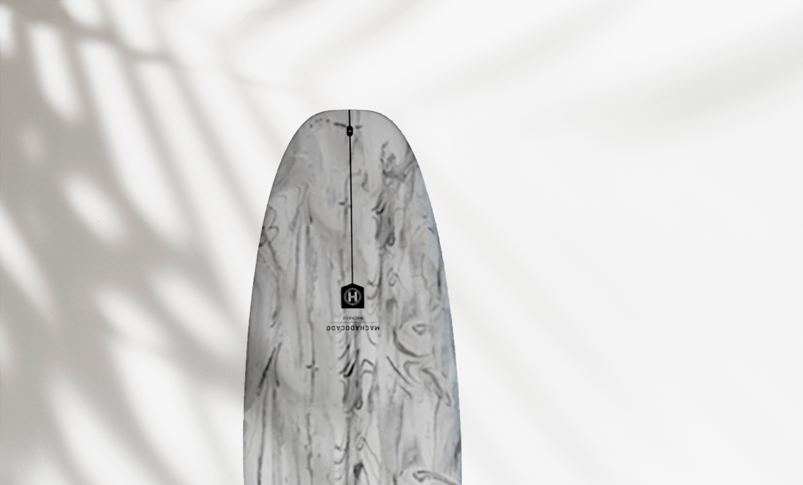 Surfboard with Square Tail Shape Surfboard with square tail, ideal for sharp turns