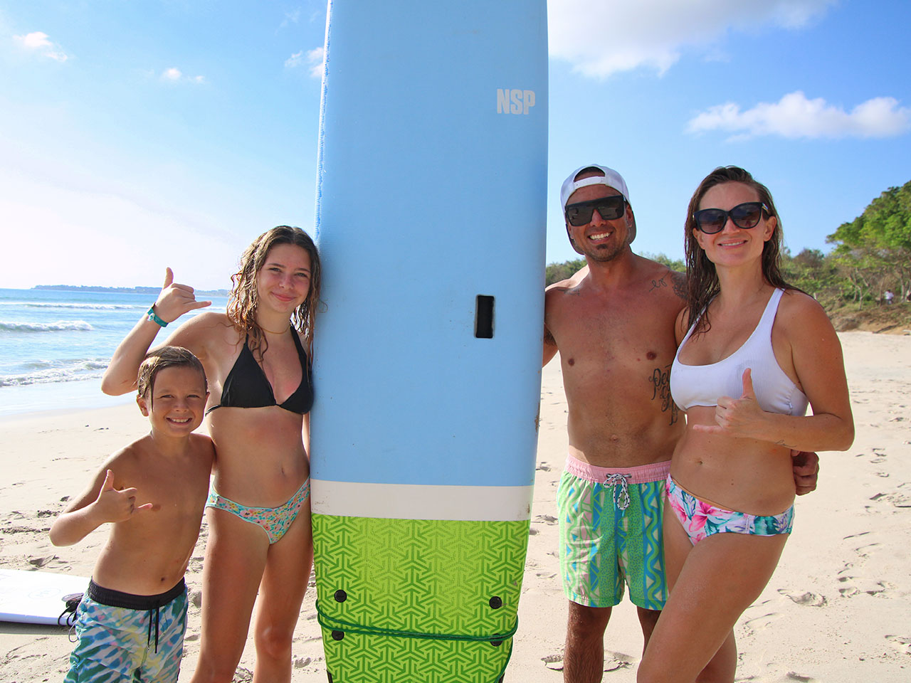 Surf lessons at Playa La Lancha, Punta Mita