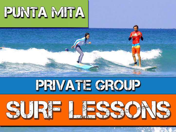 Punta Mita private surf lessons at La Lancha