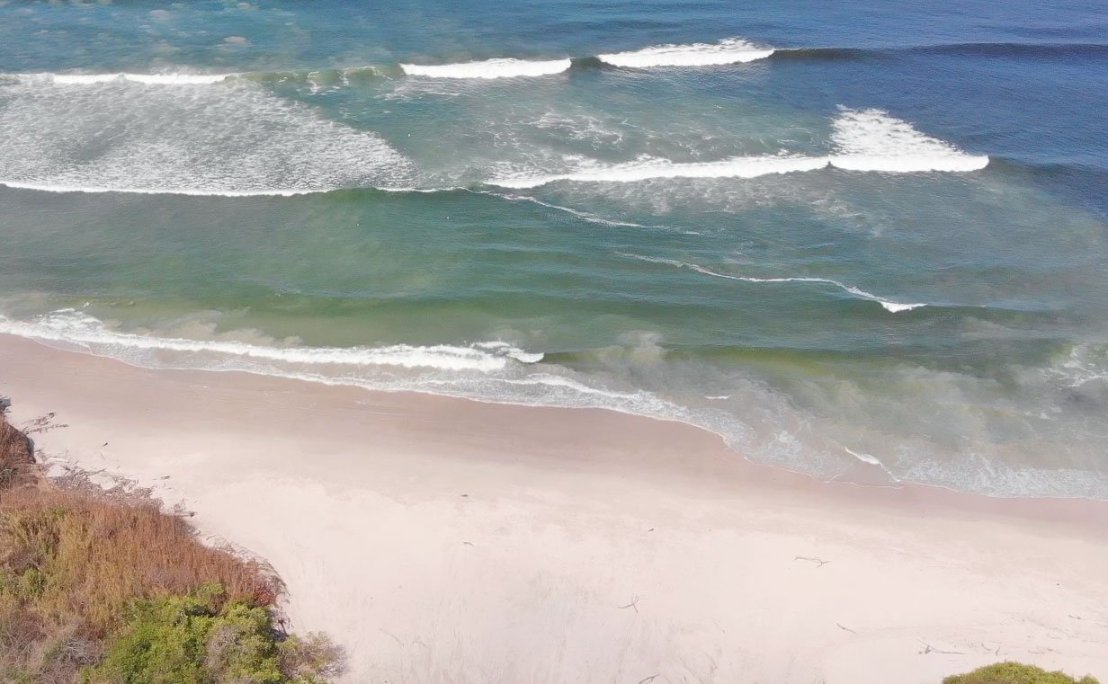 The green lagoon, intermediate surf lineup at La Lancha